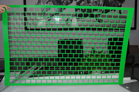Plastic-material-green-PA6-blanking