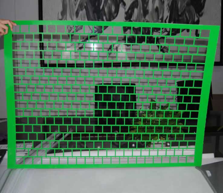 green PA6 blanking part