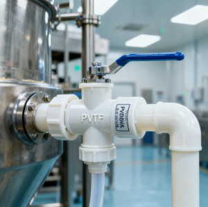 Linh kiện và thiết bị bằng nhựa PVDF và PPS sử dụng trong nhà máy thực phẩm và dược phẩm