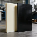 Cận cảnh tấm nhựa POM ESD chống tĩnh điện được cung cấp bởi Nhựa Việt Hưng.